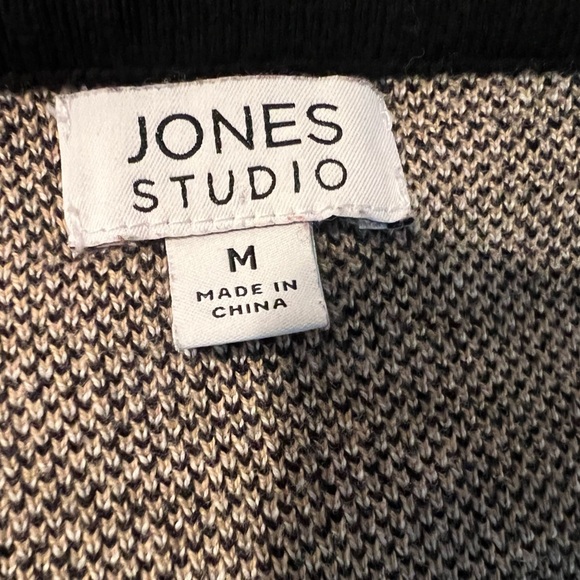 Jones Studio Plaid Sweater Jacket Women's /size M - Picture 9 of 10